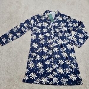 TUGEGE Women's V-Neck Button Down Nightshirt Size Large